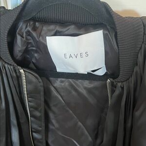 EAVES Women's Black Bomber Jacket